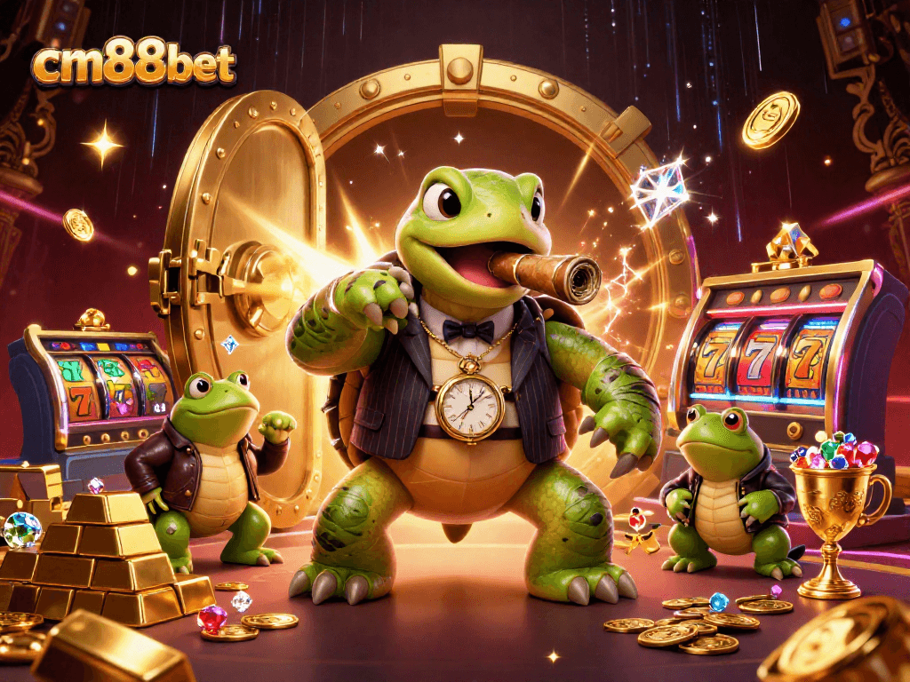 Experience gambling excitement with cm88bet featuring vibrant 3D characters and rich casino elements.