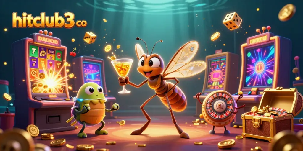 Experience the vibrant world of hitclub3 co with casino characters and dynamic game elements bursting with energy.