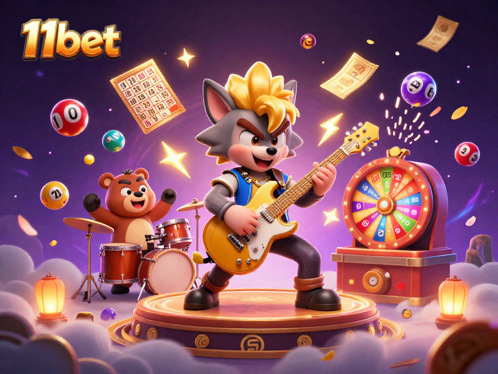 Engage with excitement at 11bet as the rock star wolf electrifies the casino stage!