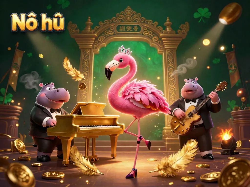 Experience the excitement of Nổ hũ with vibrant casino characters and dynamic game elements.
