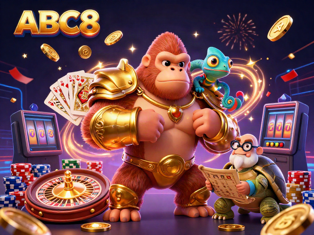 Engage with thrilling gaming and rewards at ABC8 in a vibrant casino setting.