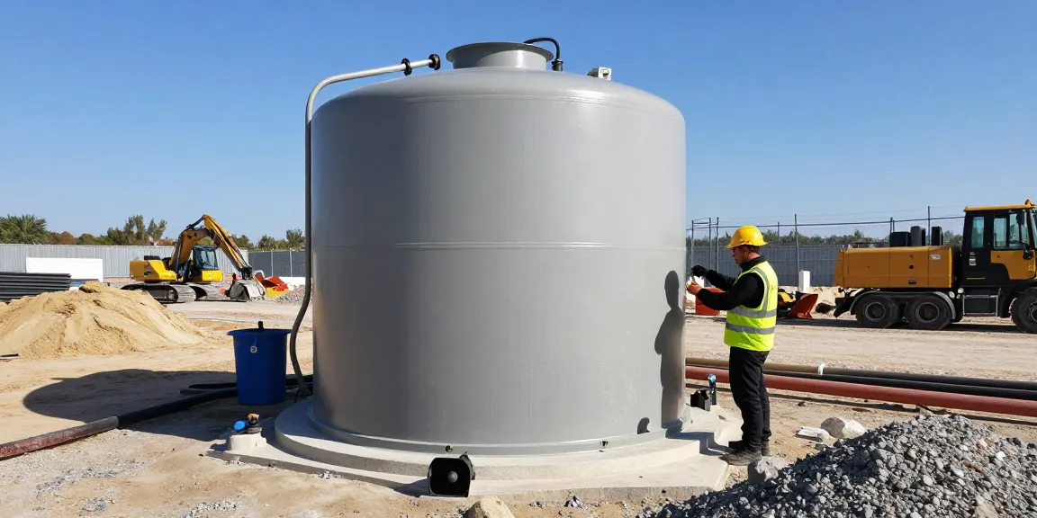 Günstige Löschwasserzisterne mieten in professioneller Umgebung mit Montage.