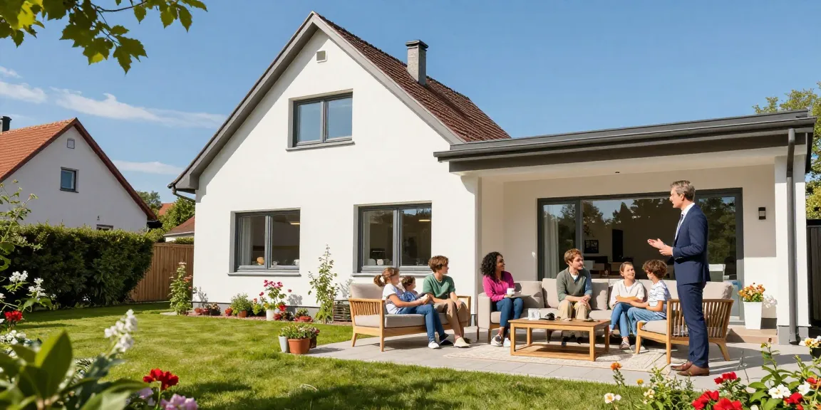 Immobilienmakler Reutlingen zeigt eine familienfreundliche Wohnung mit einladendem Garten und Sonnenlicht im Wohnzimmer.