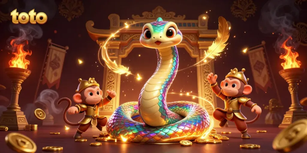 Engage with toto in an exciting 3D casino adventure featuring a vibrant scene of fortune.