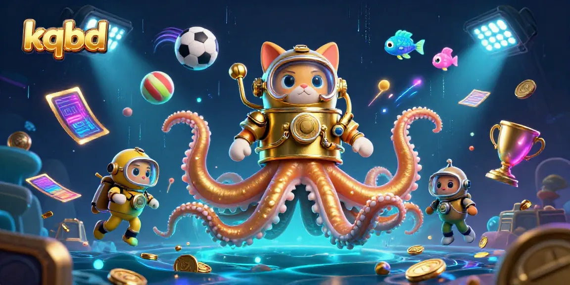 KQBD captures thrilling moments in sports betting with vibrant 3D visuals and dynamic elements.