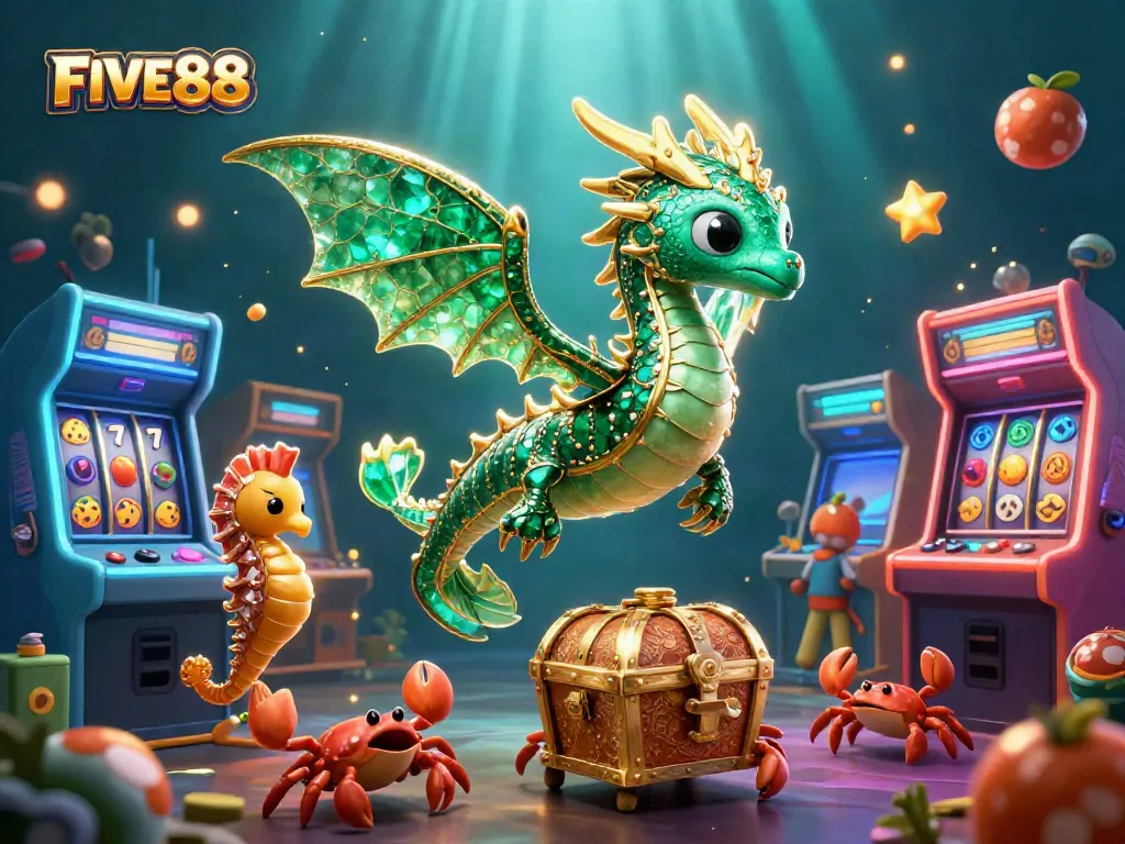 Engage with thrilling FIVE88 casino experiences featuring vibrant characters and gaming elements.
