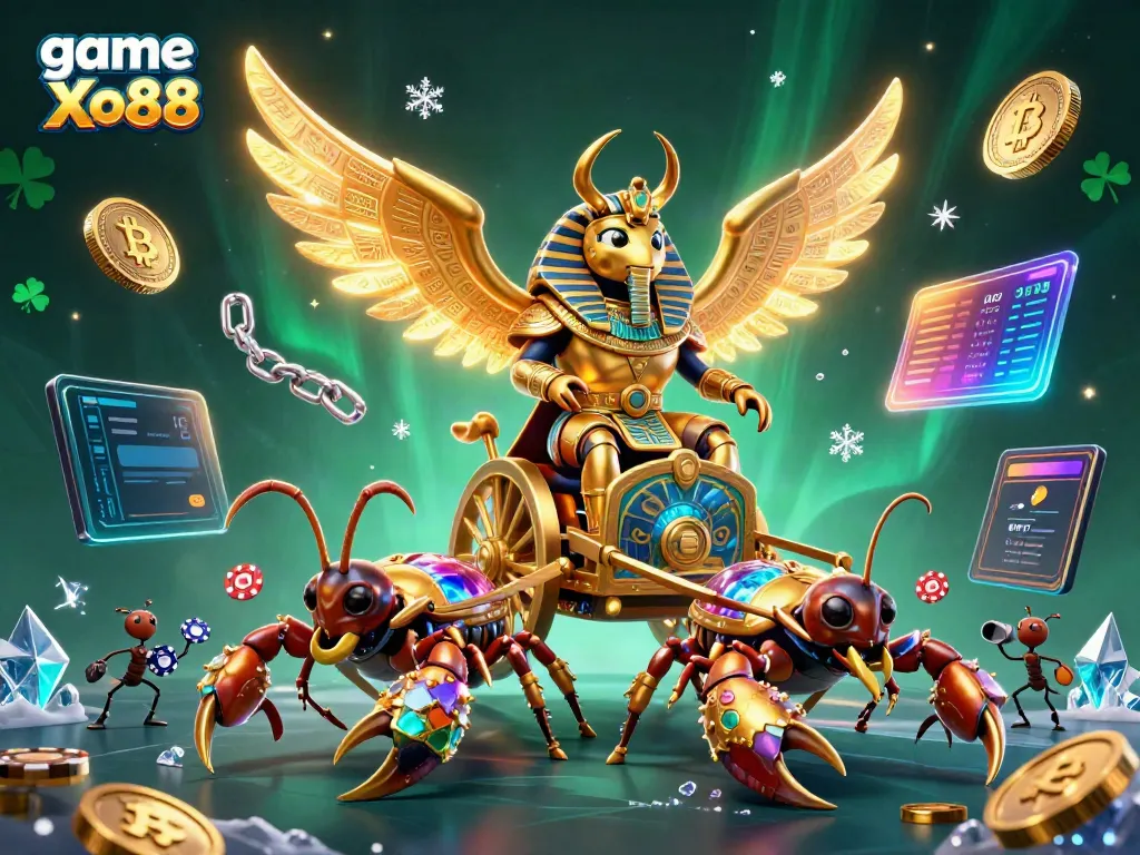 Experience game Xo88 with this vibrant, immersive 3D casino scene featuring dynamic characters and elements.