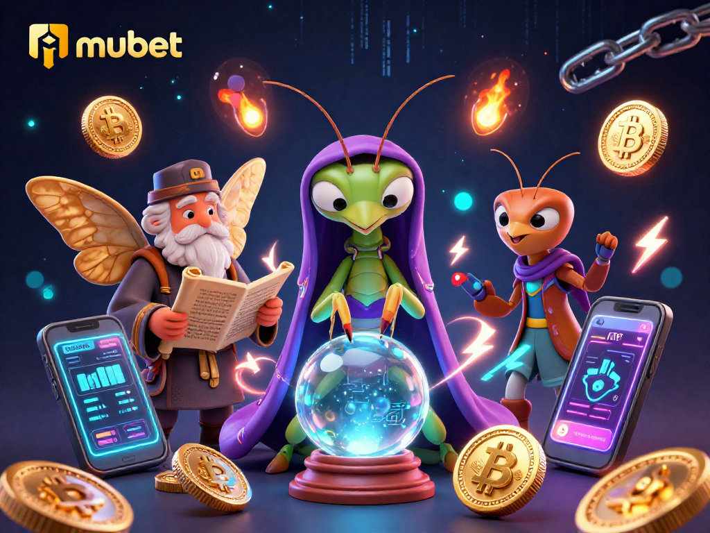 Experience exciting betting with mubet in a vibrant 3D casino scene packed with digital elements.