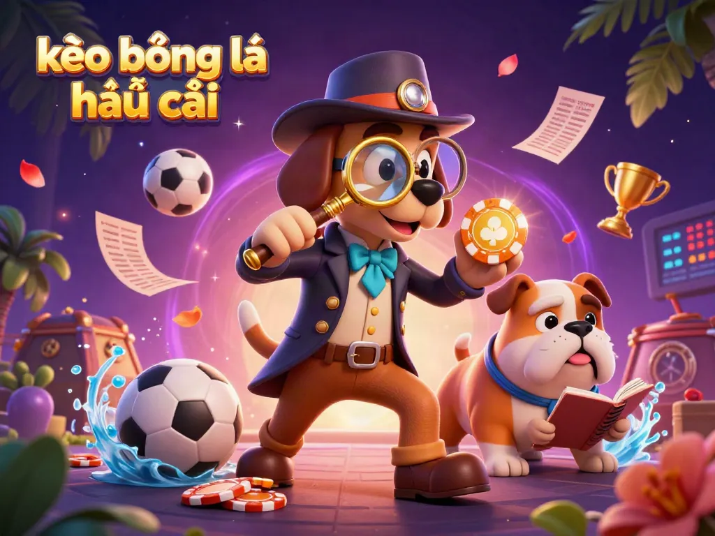 Experience the thrill of kèo bóng đá nhà cái with our cartoon detectives uncovering betting secrets.