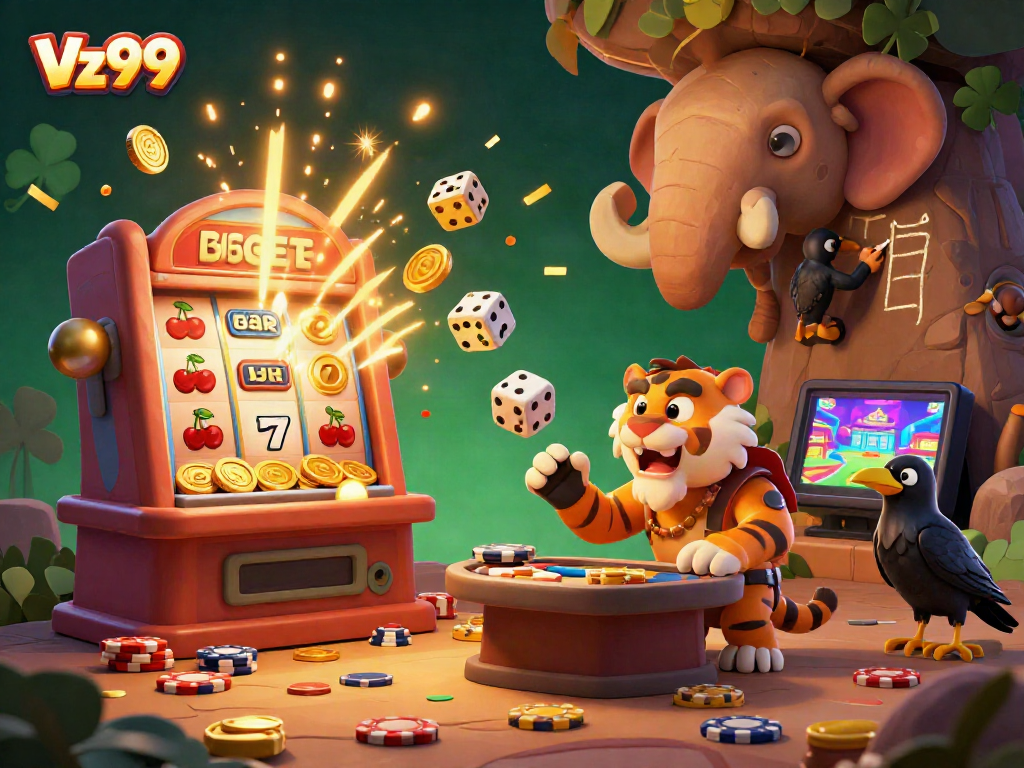 Experience the thrilling gaming adventures at Vz99's prehistoric casino with exciting jackpot elements.