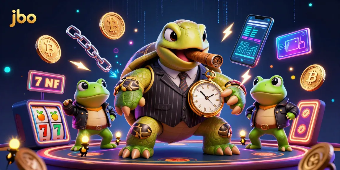 Experience JBO with vibrant slot games as a snapping turtle mobster rules the gambling scene.