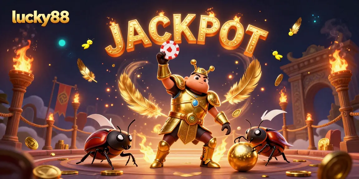Experience exciting gameplay with lucky88 in a vibrant 3D jungle casino scene highlighting amazing wins.