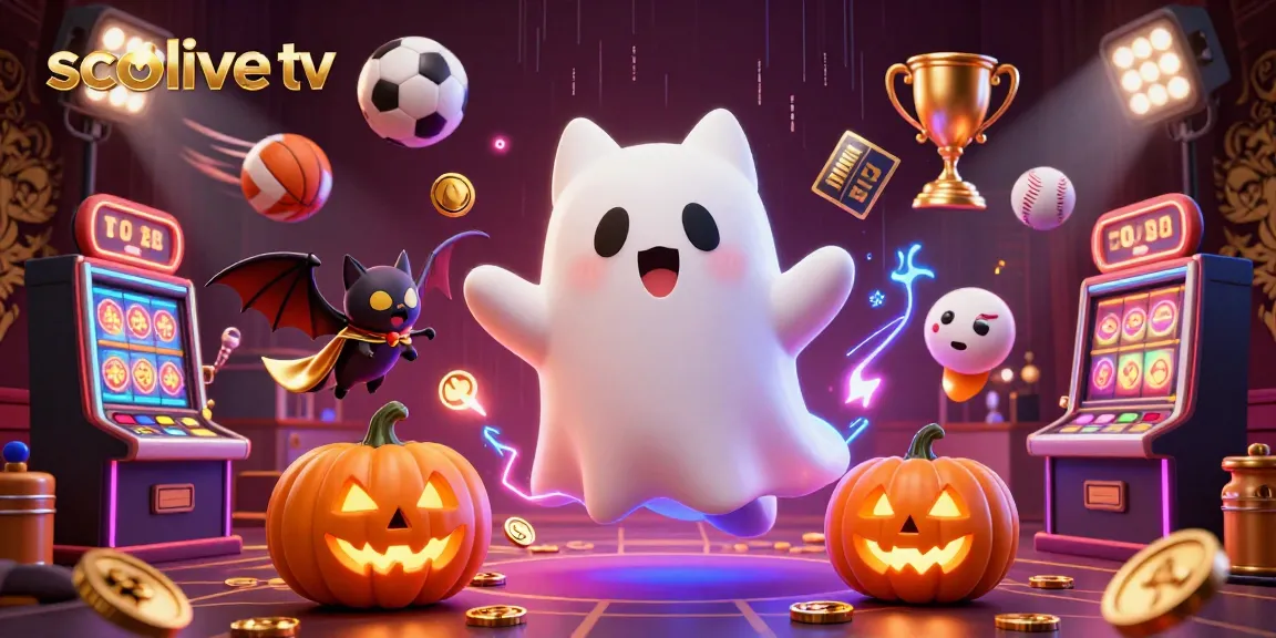 Socolive tv offers rich, interactive gambling experiences with a ghost cat, bat, and luminous jack-o-lanterns.