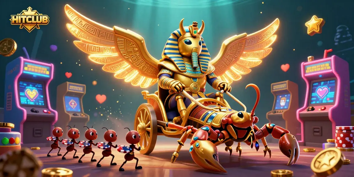 HITCLUB showcases dynamic 3D characters in a colorful casino game scene filled with excitement.